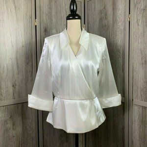 Coldwater Creek NWT Beautiful Ivory Blouse Size14